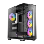 Case Antec C3 ARGB Black ATX con 4 Ventiladores y Vidrio Templado