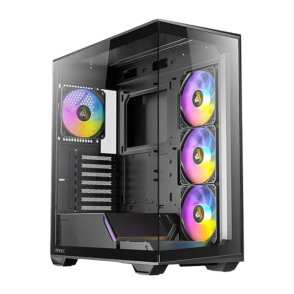 Case Antec C3 ARGB Black ATX con 4 Ventiladores y Vidrio Templado