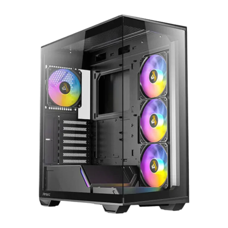 Case Antec C3 ARGB Black ATX con 4 Ventiladores y Vidrio Templado