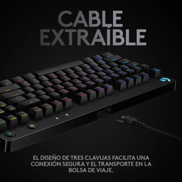 Teclado Logitech G PRO TKL GX Blue Clicky Cable