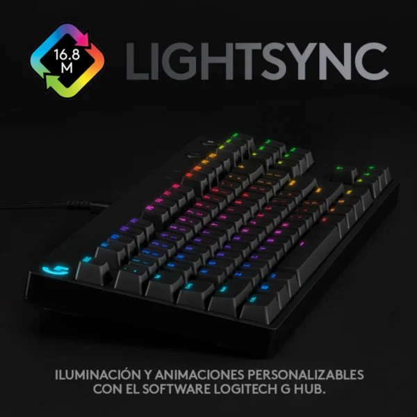 Teclado Logitech G PRO TKL GX Blue Clicky Lightsync