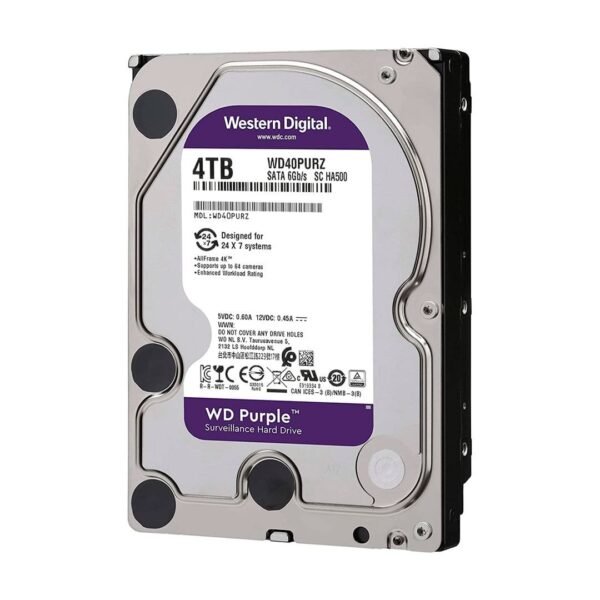Disco Duro Western Digital Purple 4TB para DVR