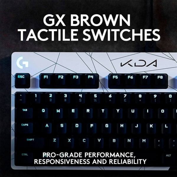 Teclado Mecánico Logitech G Pro KDA RGB TKL Switch GX Brown - Teclado Gamer - Imagen 2