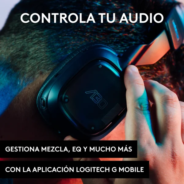 Audífono Logitech Astro A30 Wireless Lightspeed Blue (6)