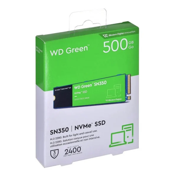 SSD M.2 NVMe WD Green SN350 500GB PCIe Gen 3