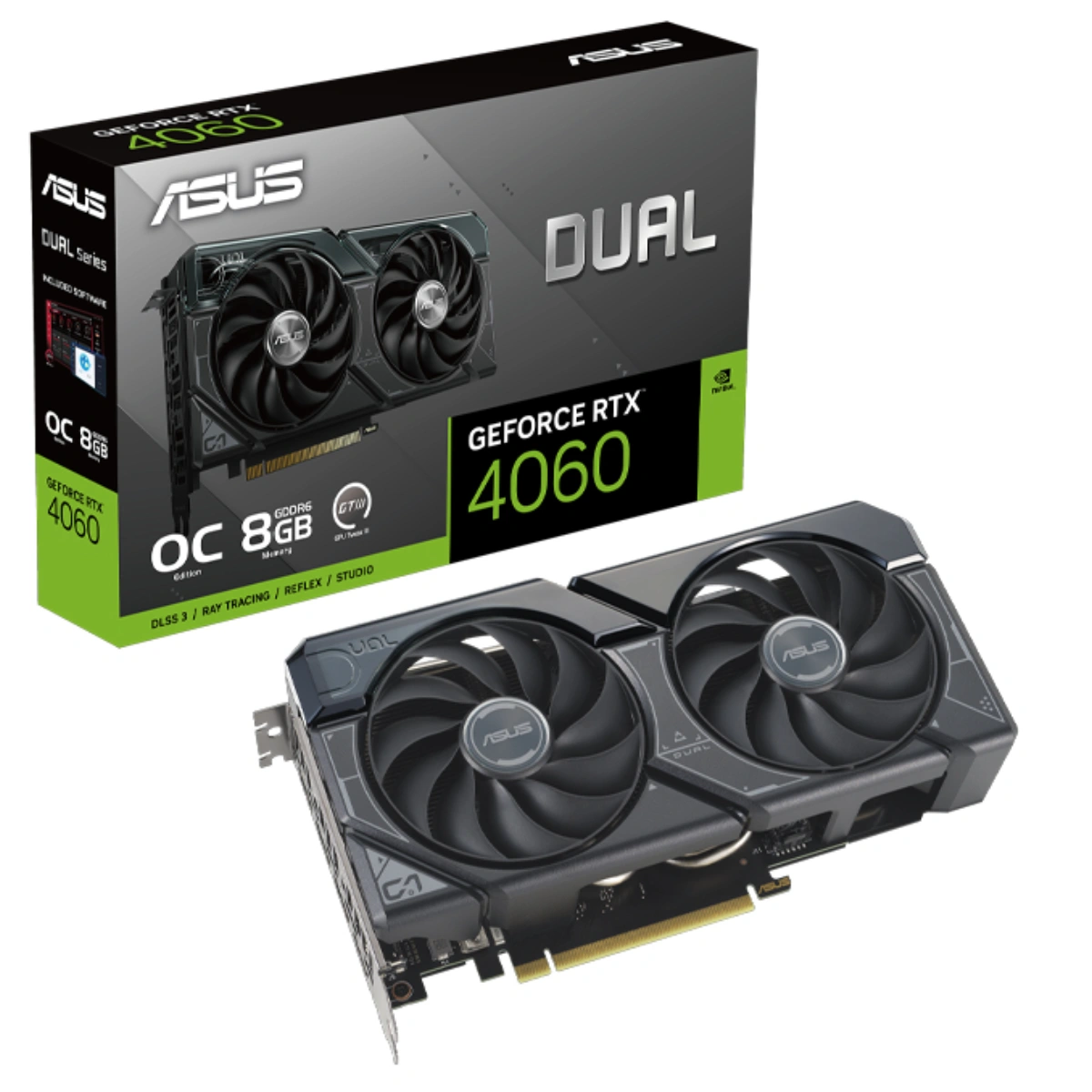 Tarjeta Gráfica ASUS Dual RTX 4060 O8GB V2