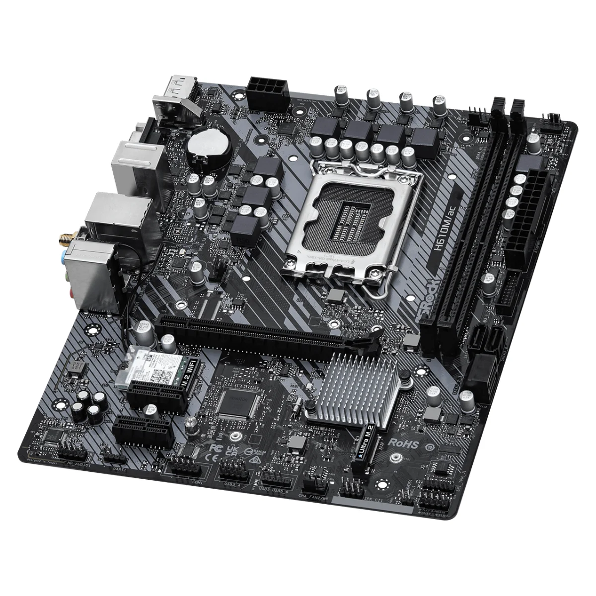 Motherboard ASRock H610M_AC WiFi LGA 1700 DDR4 (2)