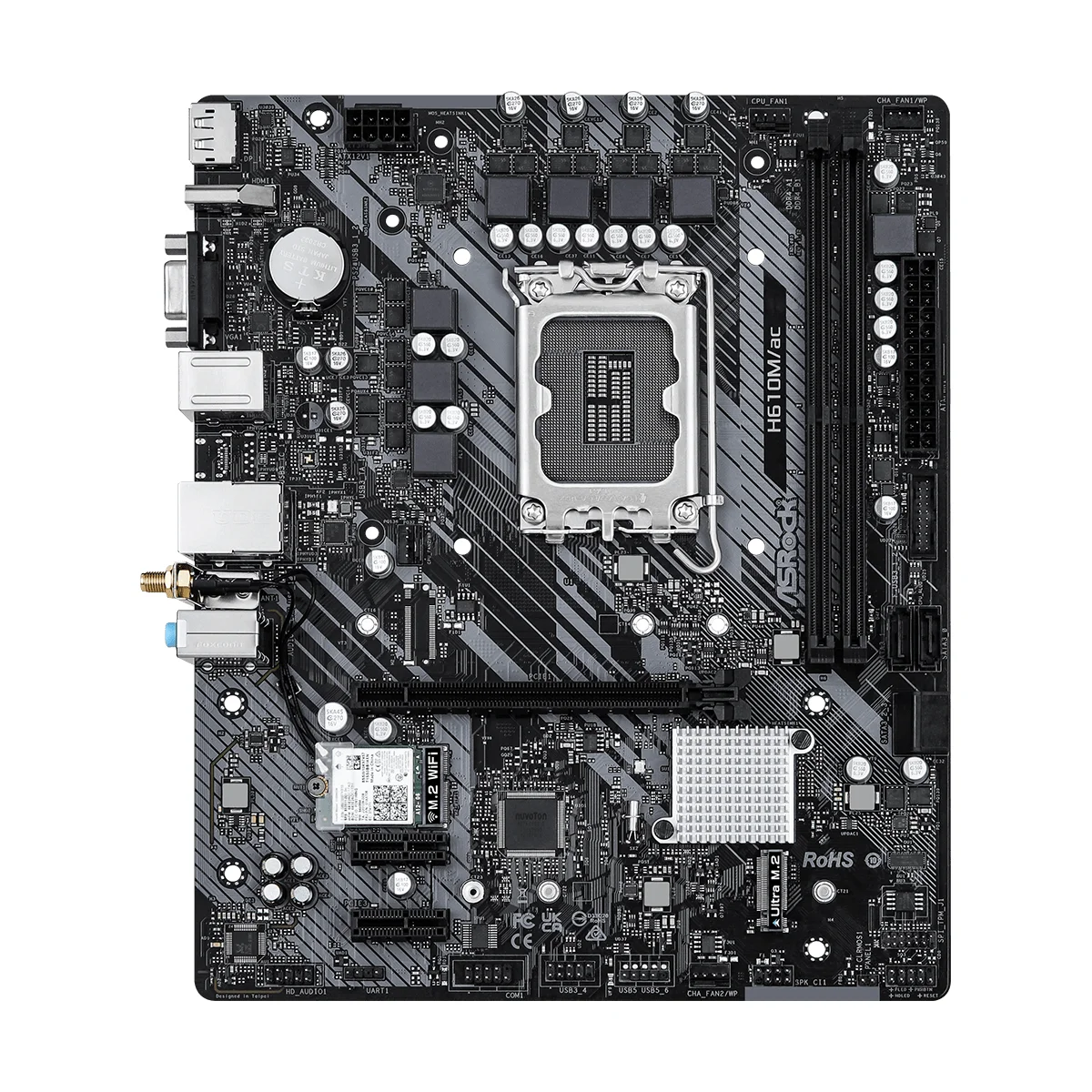Motherboard ASRock H610M_AC WiFi LGA 1700 DDR4 (3)