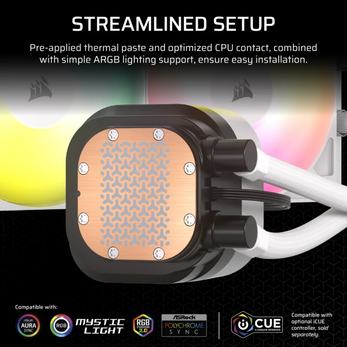 Corsair Nautilus 240 RS ARGB White (3)