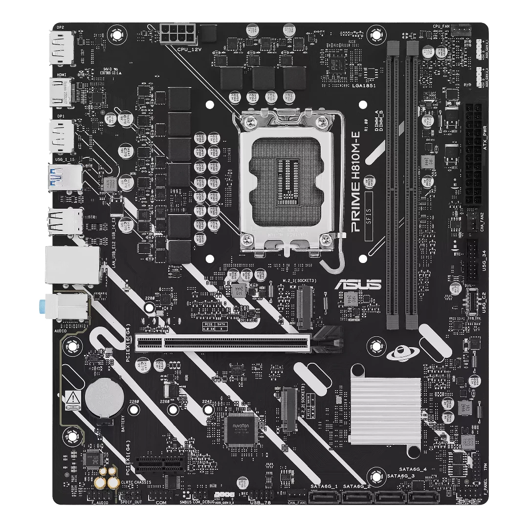 Mainboard Asus Prime H810M-E Intel LGA 1851 - Imagen 2