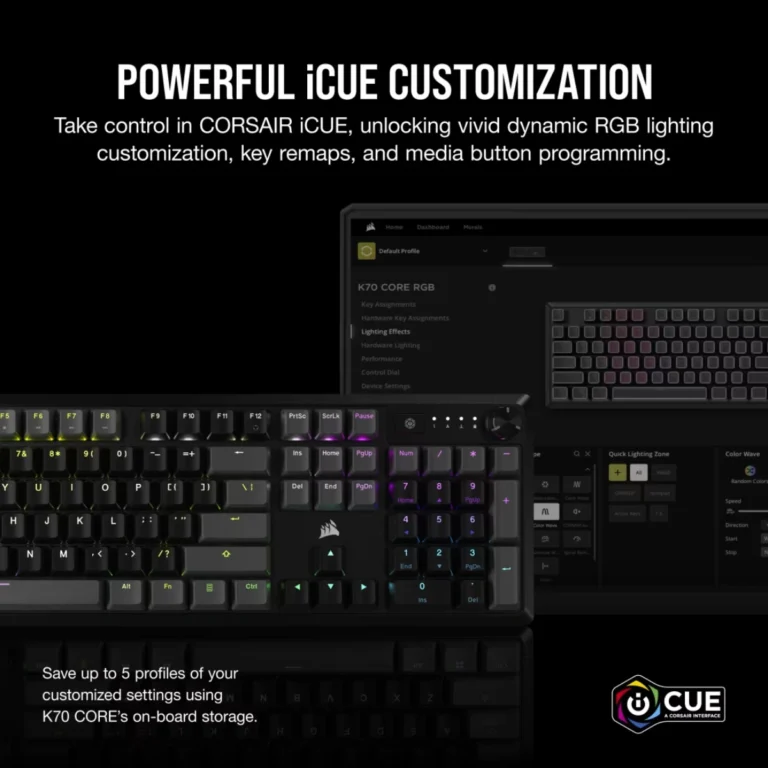 Corsair K70 Core RGB Gris Carbón (5)