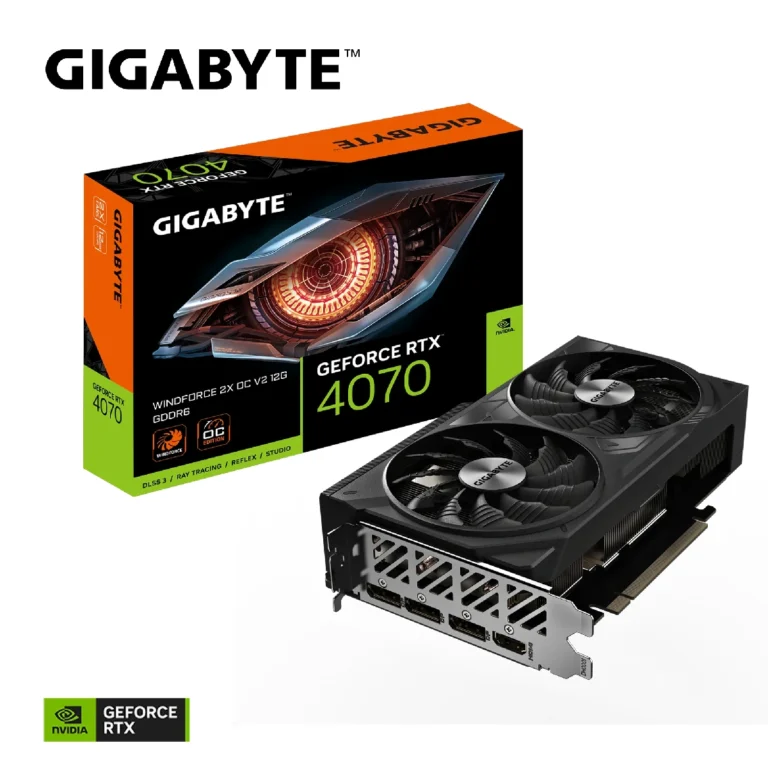 Gigabyte-GeForce-RTX-4070-WINDFORCE-2X-OC-V2-12-GB