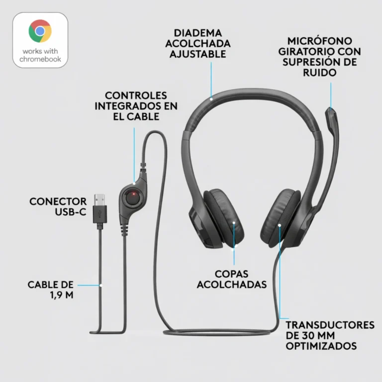 Headset Logitech H390 USB-C (6)