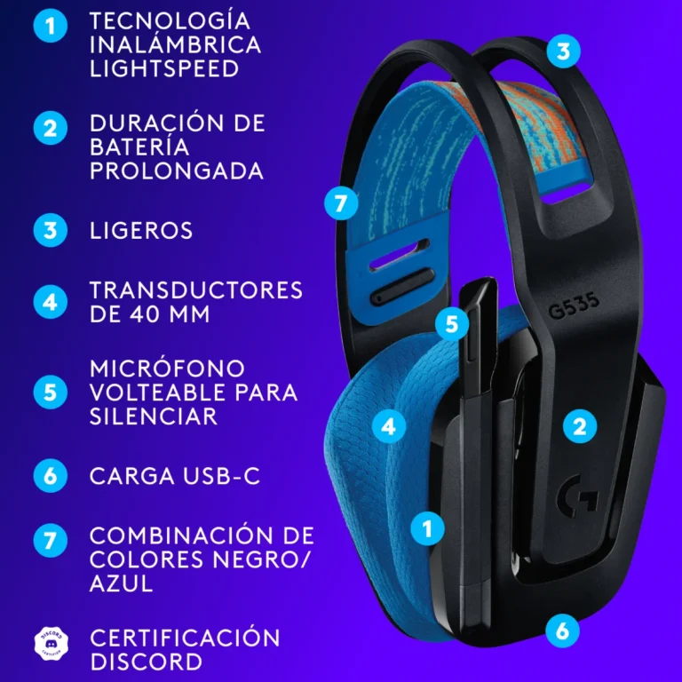 Logitech-G535-Wireless-Blue-Para-PS5