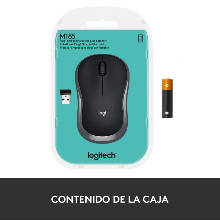 Logitech M185 Inalámbrico Gris (11)