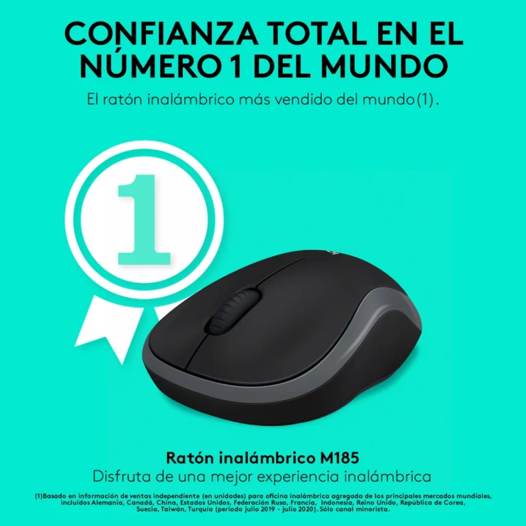Logitech M185 Inalámbrico Gris (2)