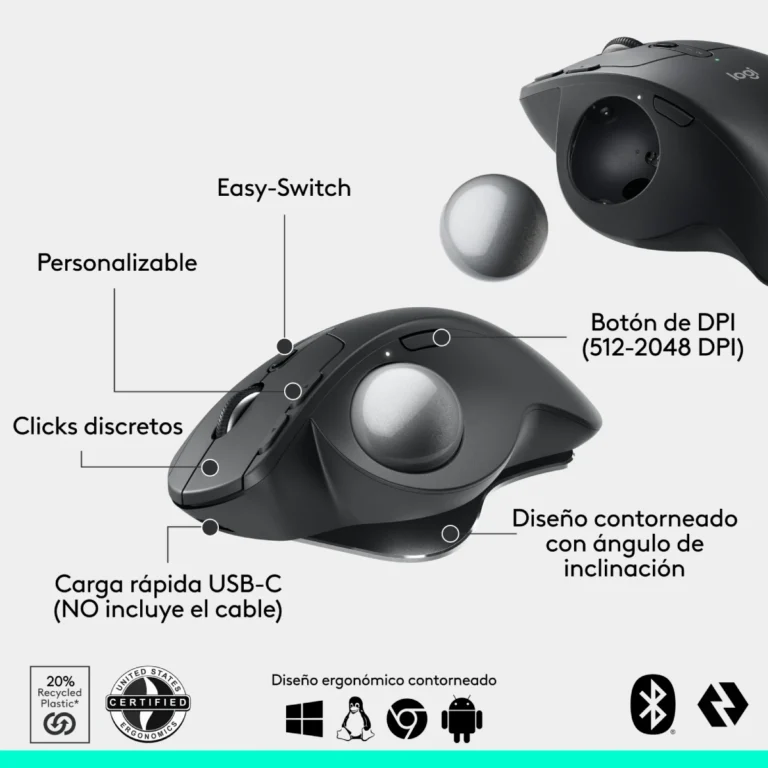 Logitech MX Ergo S Trackball Grafito (6)