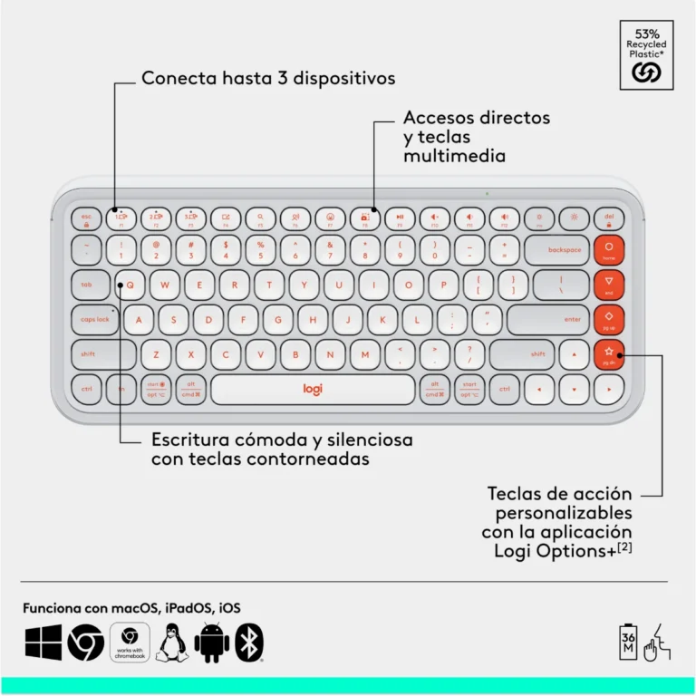 Logitech-POP-Icon-White-Espanol-Multidispositivo