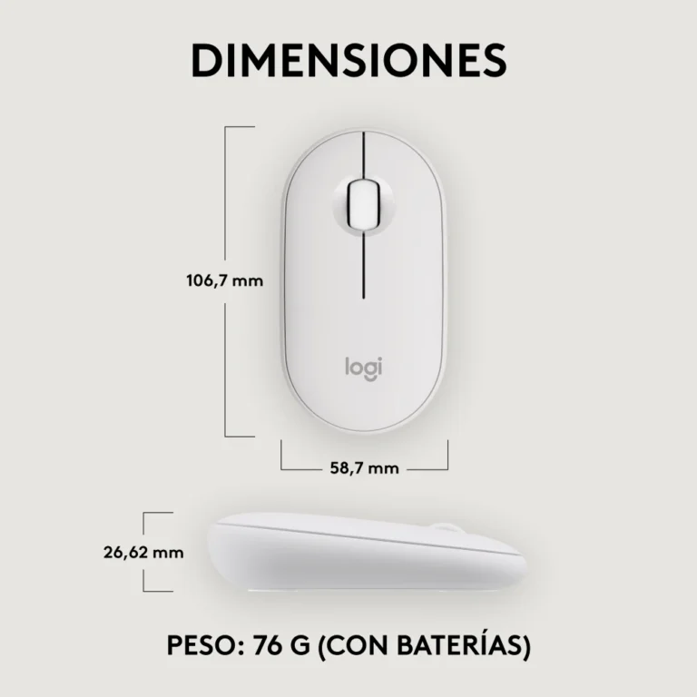 Logitech Pebble 2 M350s Blanco (8)