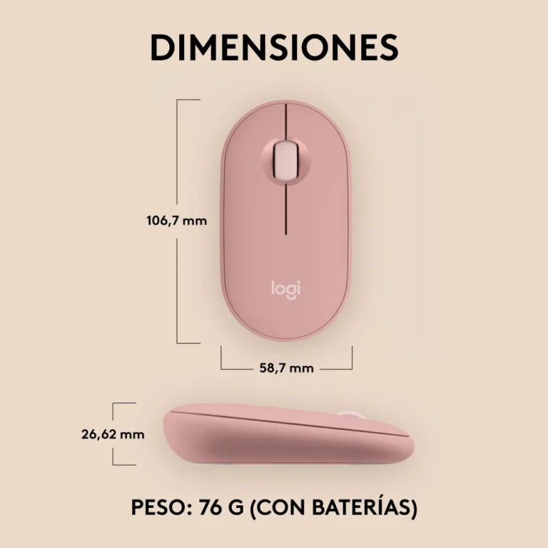 Logitech Pebble 2 M350s Rosa (8)