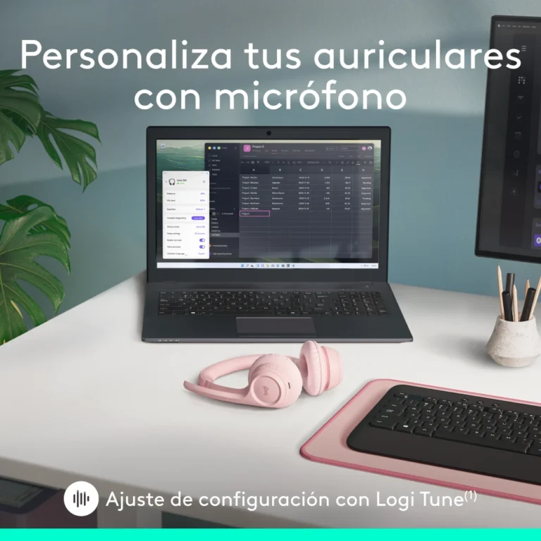 Logitech Zone 300 Rosa (9)