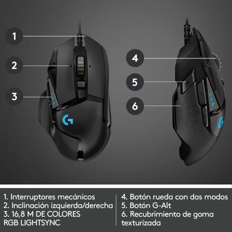 Mouse-Gamer-Logitech-G502-Hero-11-Botones-6