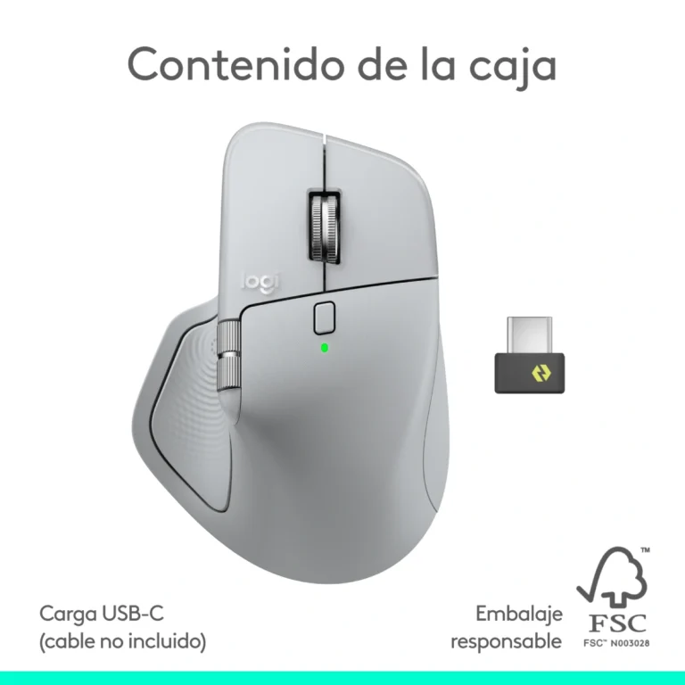 Mouse Logitech MX Master 4 Gris Pálido (11)