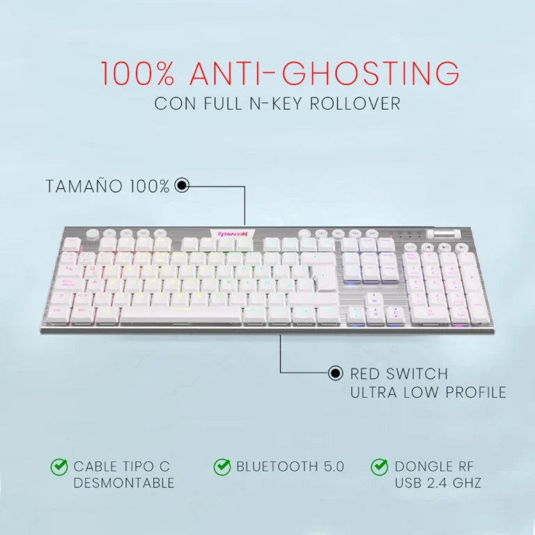 Redragon-Horus-K618W-RGB-Wireless-White