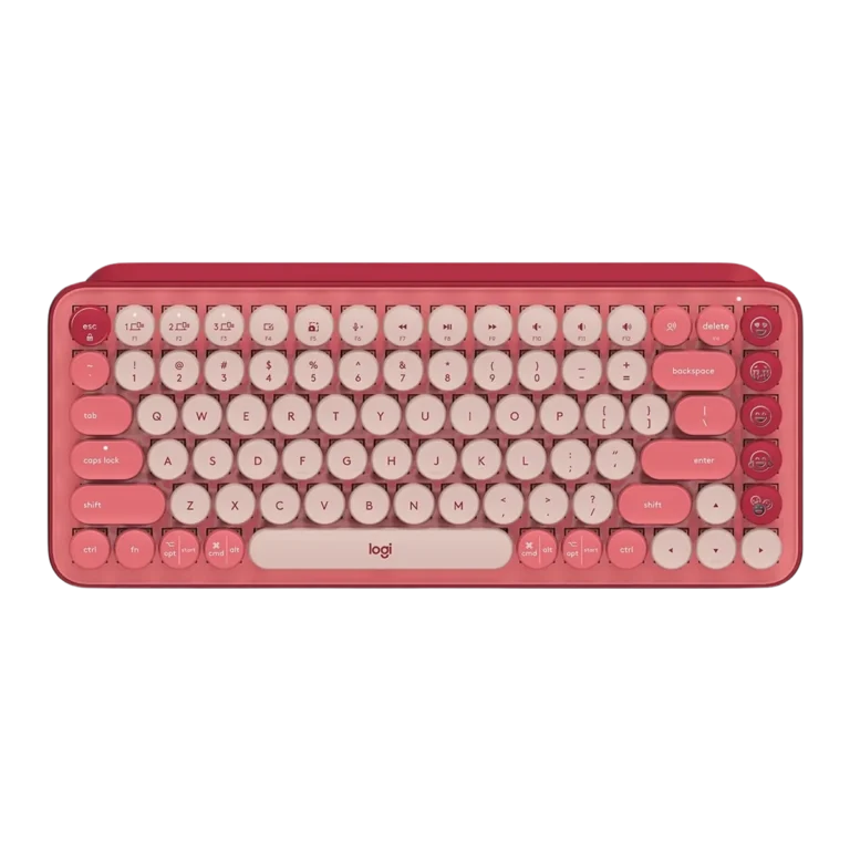 Teclado-Mecanico-Logitech-POP-Keys-Espanol-Inalambrico-Color-Rosa