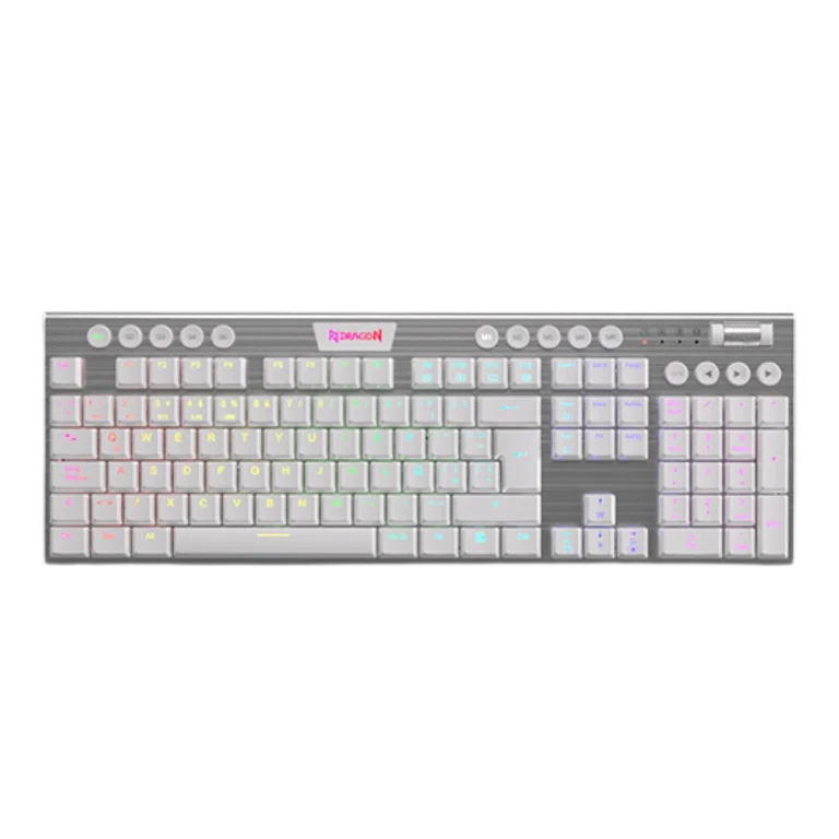 Teclado-Mecanico-Redragon-Horus-K618W-RGB-Wireless-White