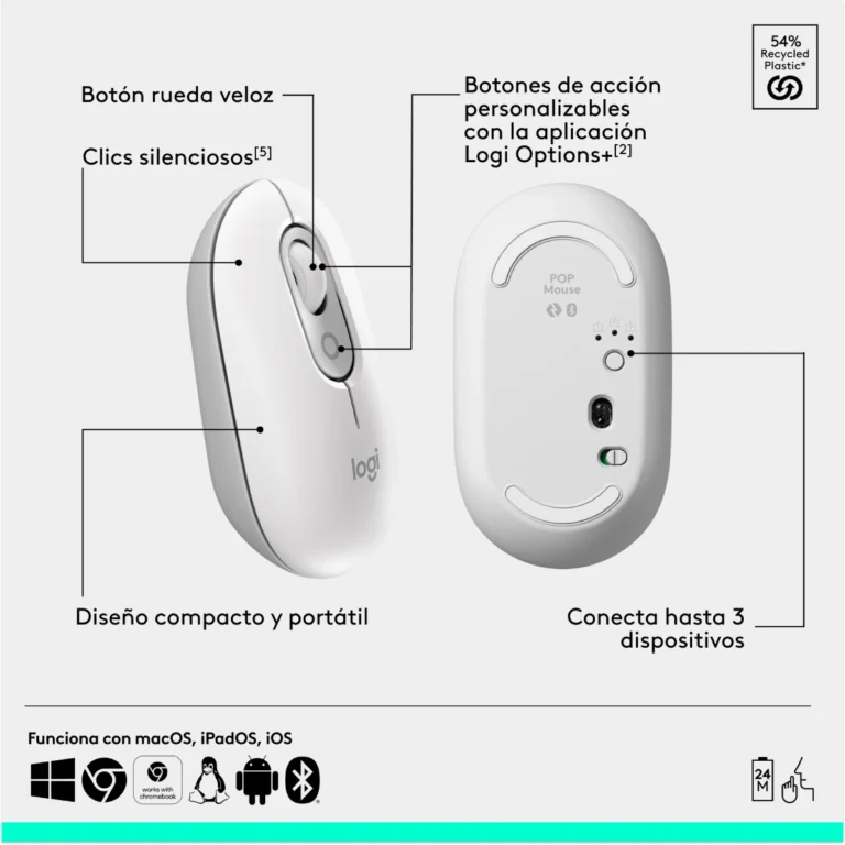 Teclado-Mouse-Logitech-POP-Icon-White-Espanol