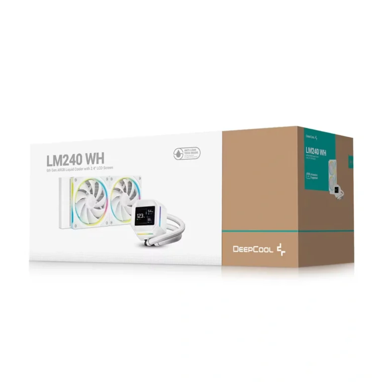 DeepCool LM240 ARGB LCD Blanca Caja