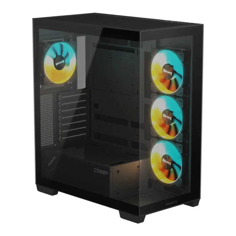 Gigabyte C500 Panoramic Stealth Panel de vidrio