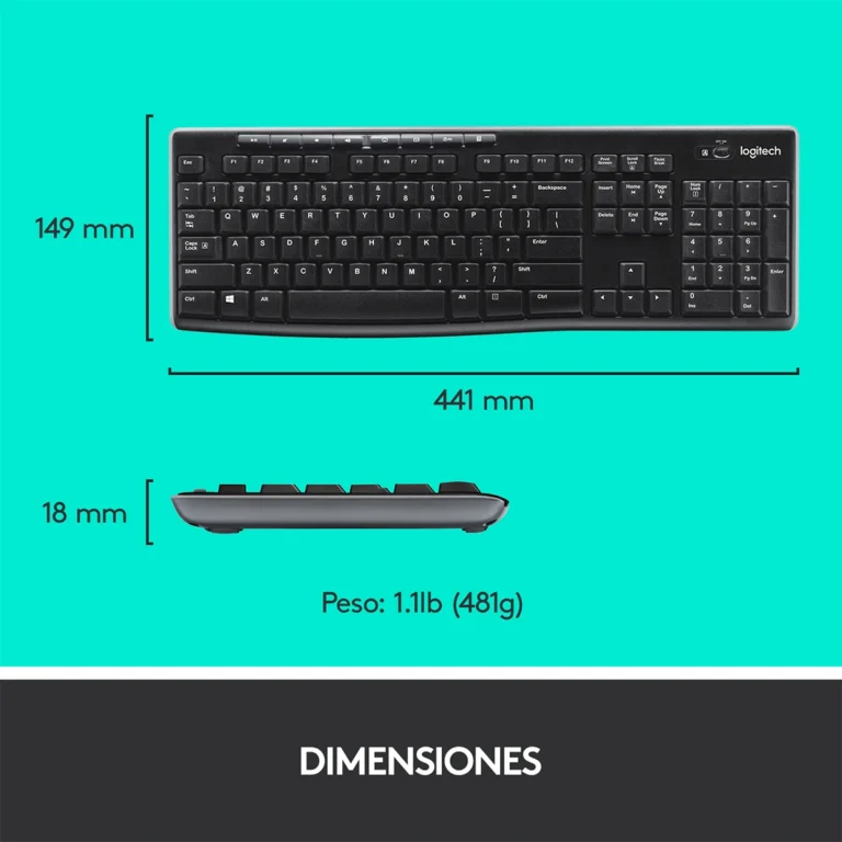 Teclado y mouse Logitech MK270 (7)