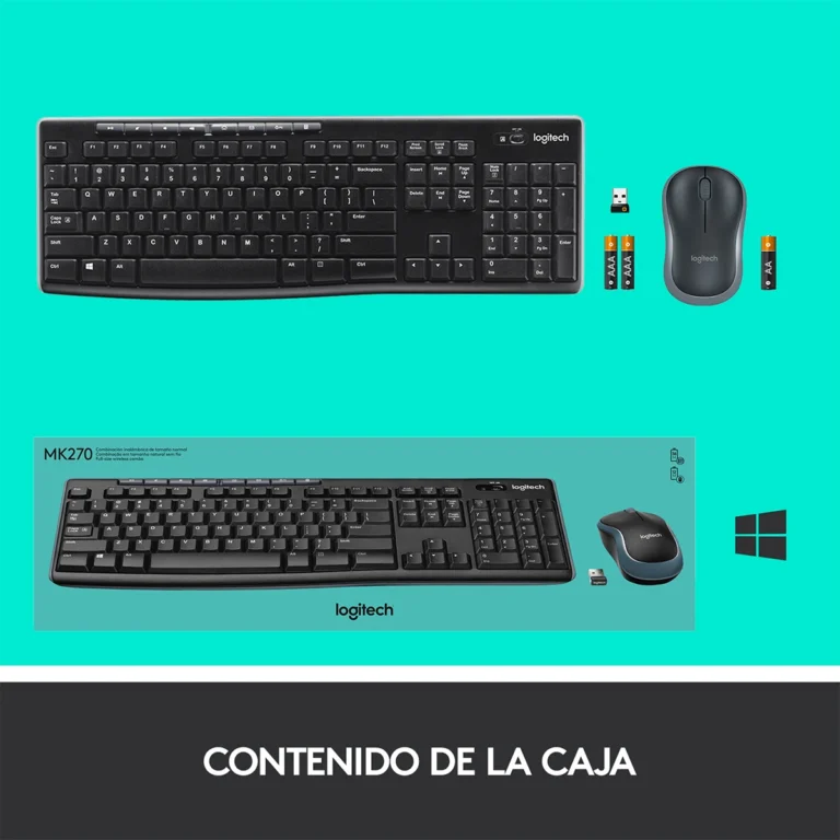 Teclado y mouse Logitech MK270 (9)